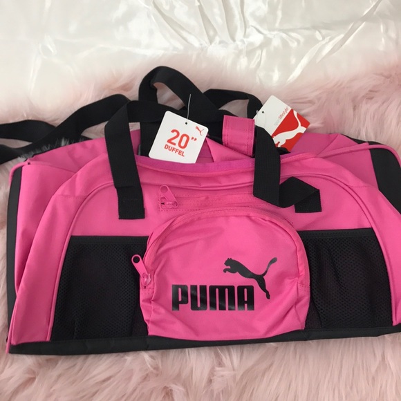 pink puma duffle bag